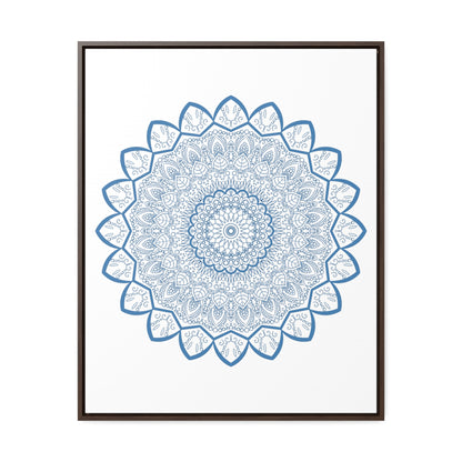 Steel Blue Mandala Handmade Art - Perfect for Wall Decor