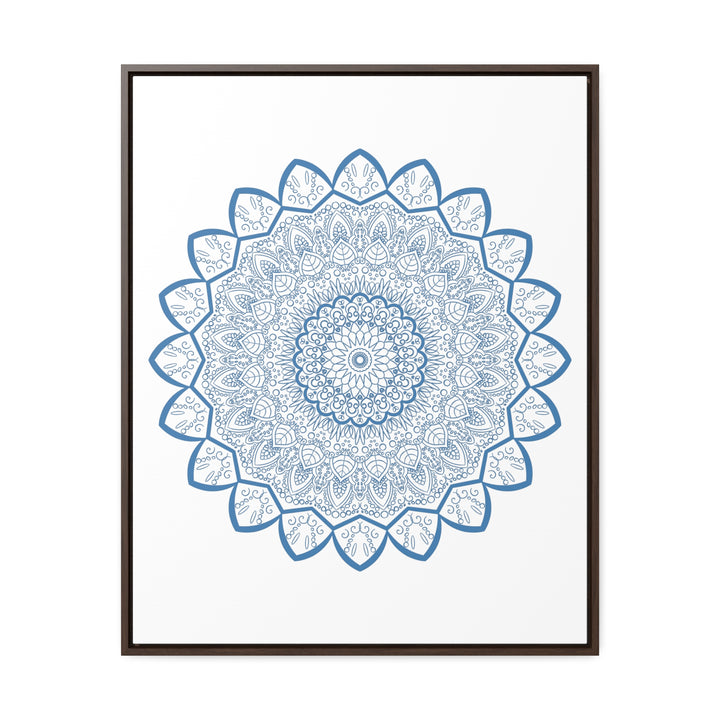 Steel Blue Mandala Handmade Art - Perfect for Wall Decor