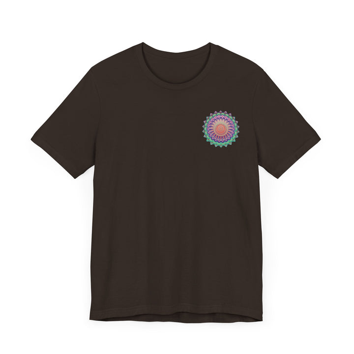 Beautiful and colorful Mandala Tee promoting spiritual peace and harmony