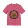 Colorful Mandala Tee with intricate and vibrant design, perfect for casual wear