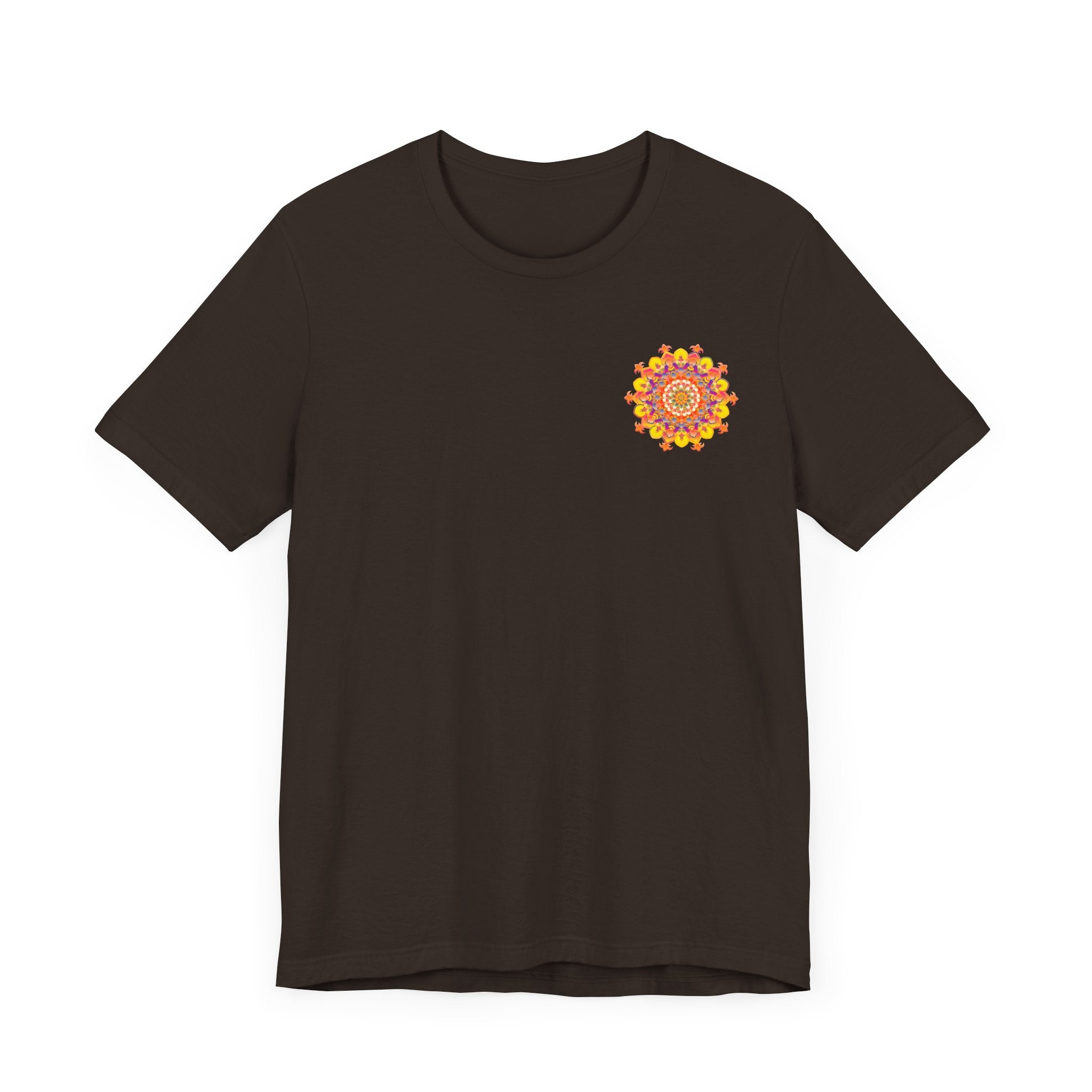 Vibrant Mandala Tee featuring intricate design symbolizing spiritual peace & harmony