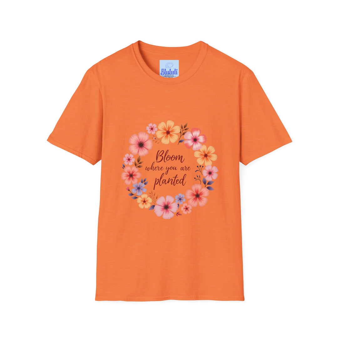 Colorful floral mandala quote t-shirt with intricate design and inspiring message for a fashionable and empowering look