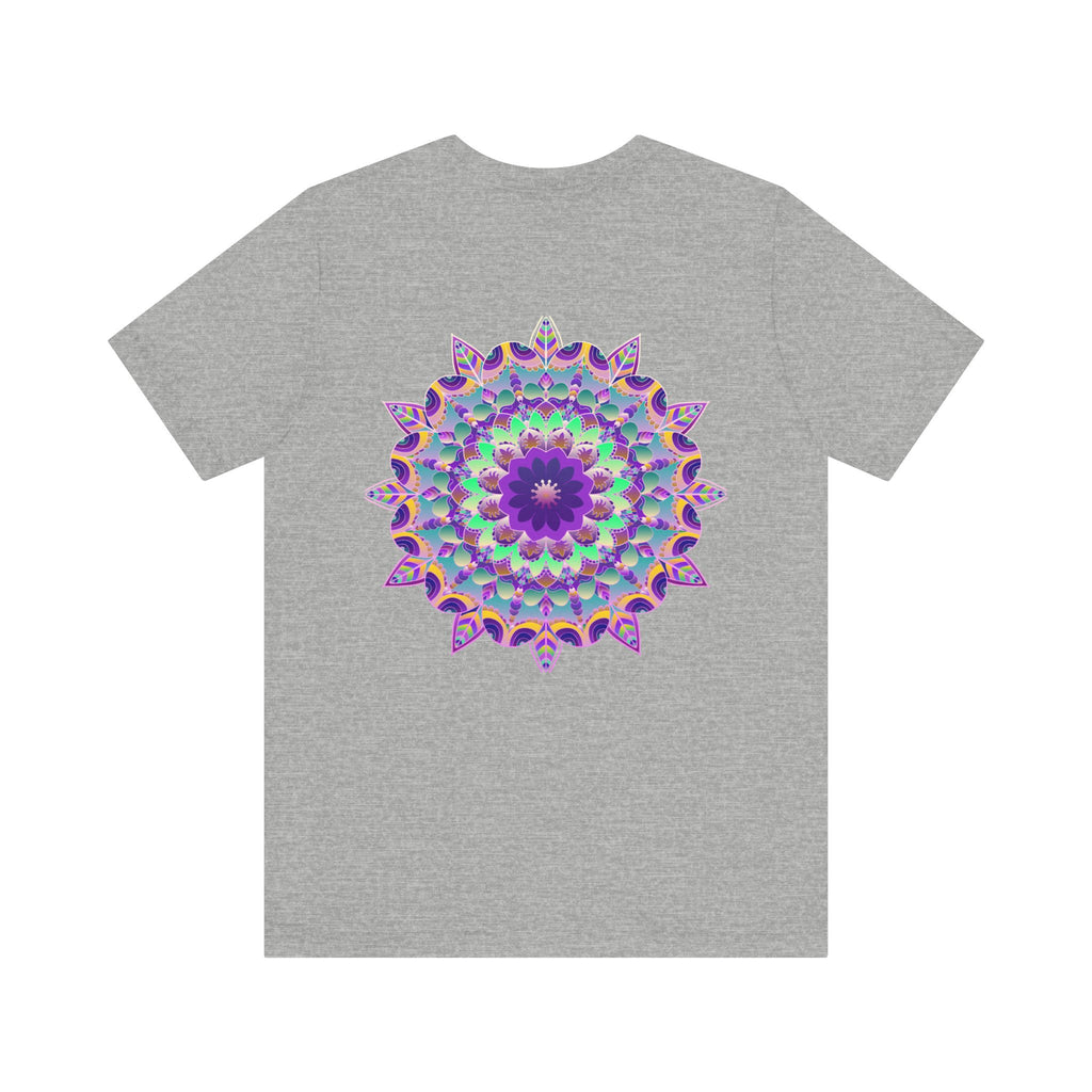 Soft, comfortable black tee featuring a beautiful mandala design that promotes spiritual peace and harmony