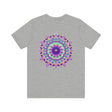Soft, comfortable black tee featuring a beautiful mandala design that promotes spiritual peace and harmony
