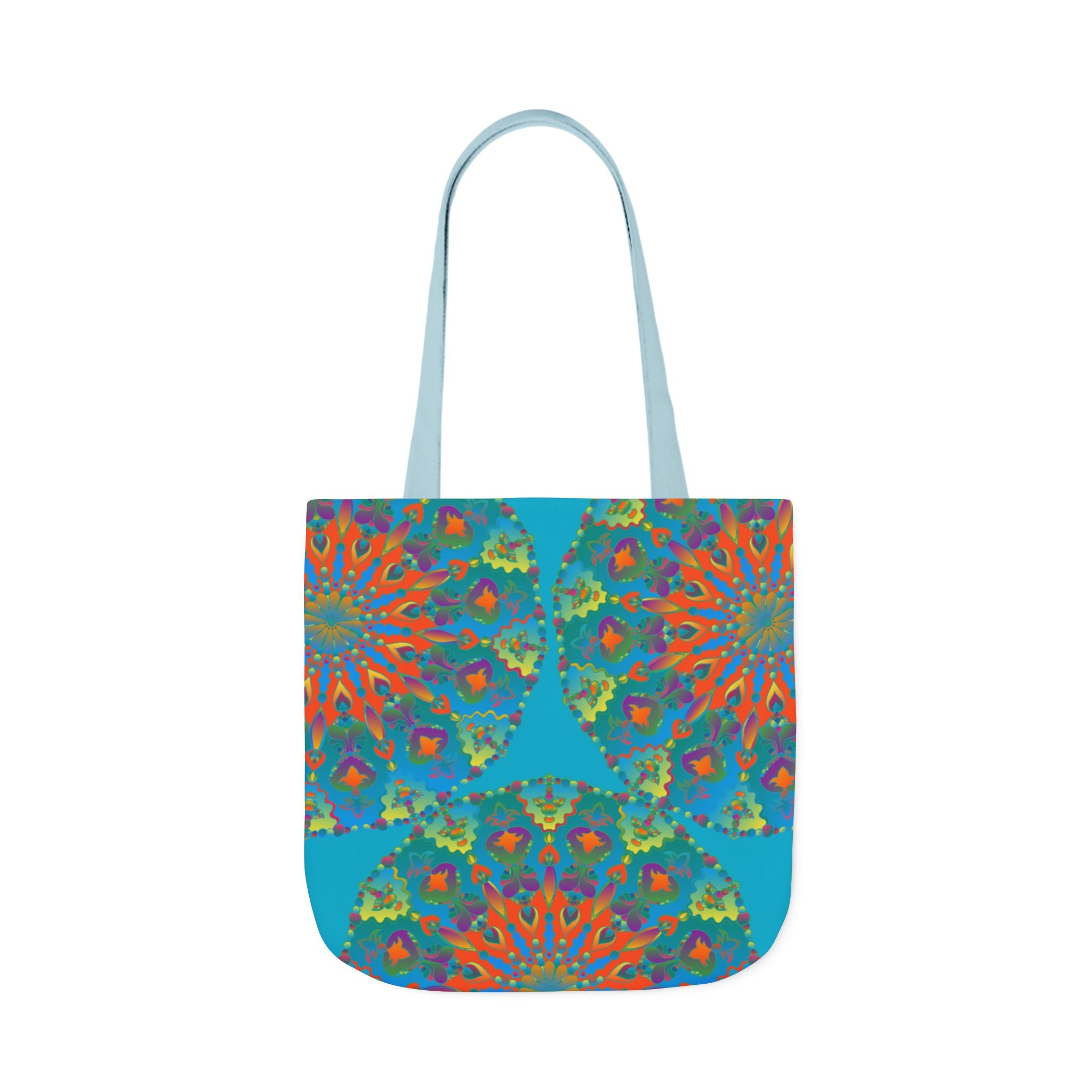 Canvas Tote Bag in Bright Tropical Colors for Summer Fun