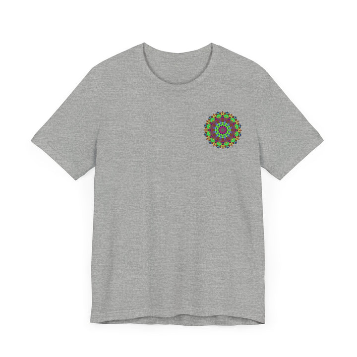 Peaceful and harmonious mandala t-shirt with colorful and intricate design