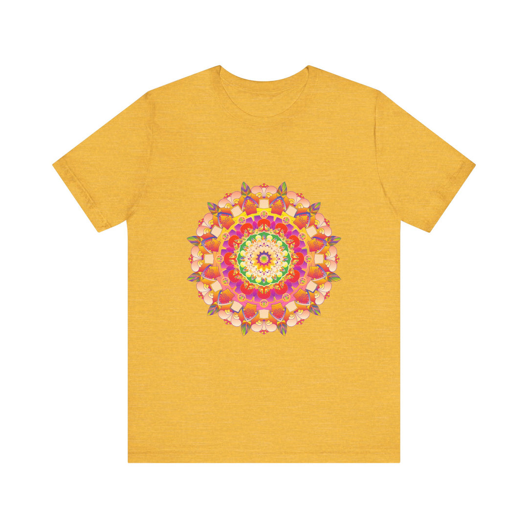 Colorful and intricate Vibrant Mandala T-Shirt with vibrant and eye-catching design