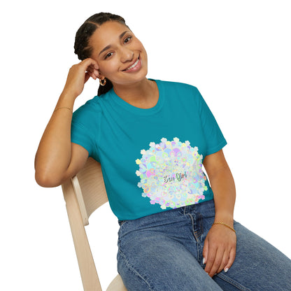 Colorful mandala design t-shirt with intricate patterns and vibrant hues