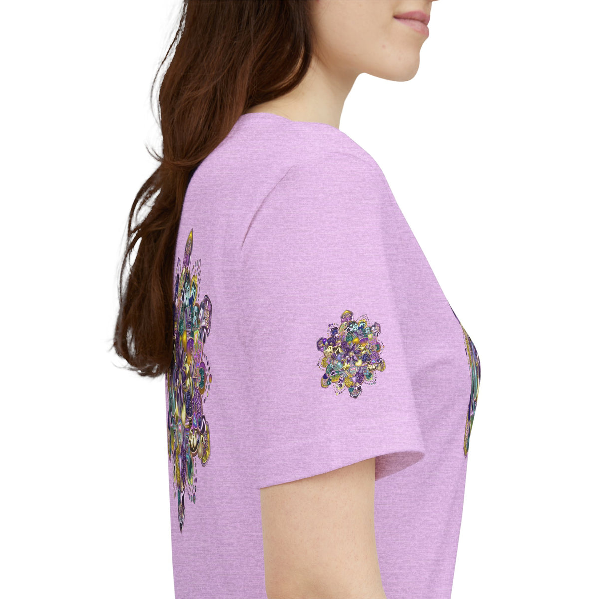 Unisex Floral Jewel Mandala T-Shirt