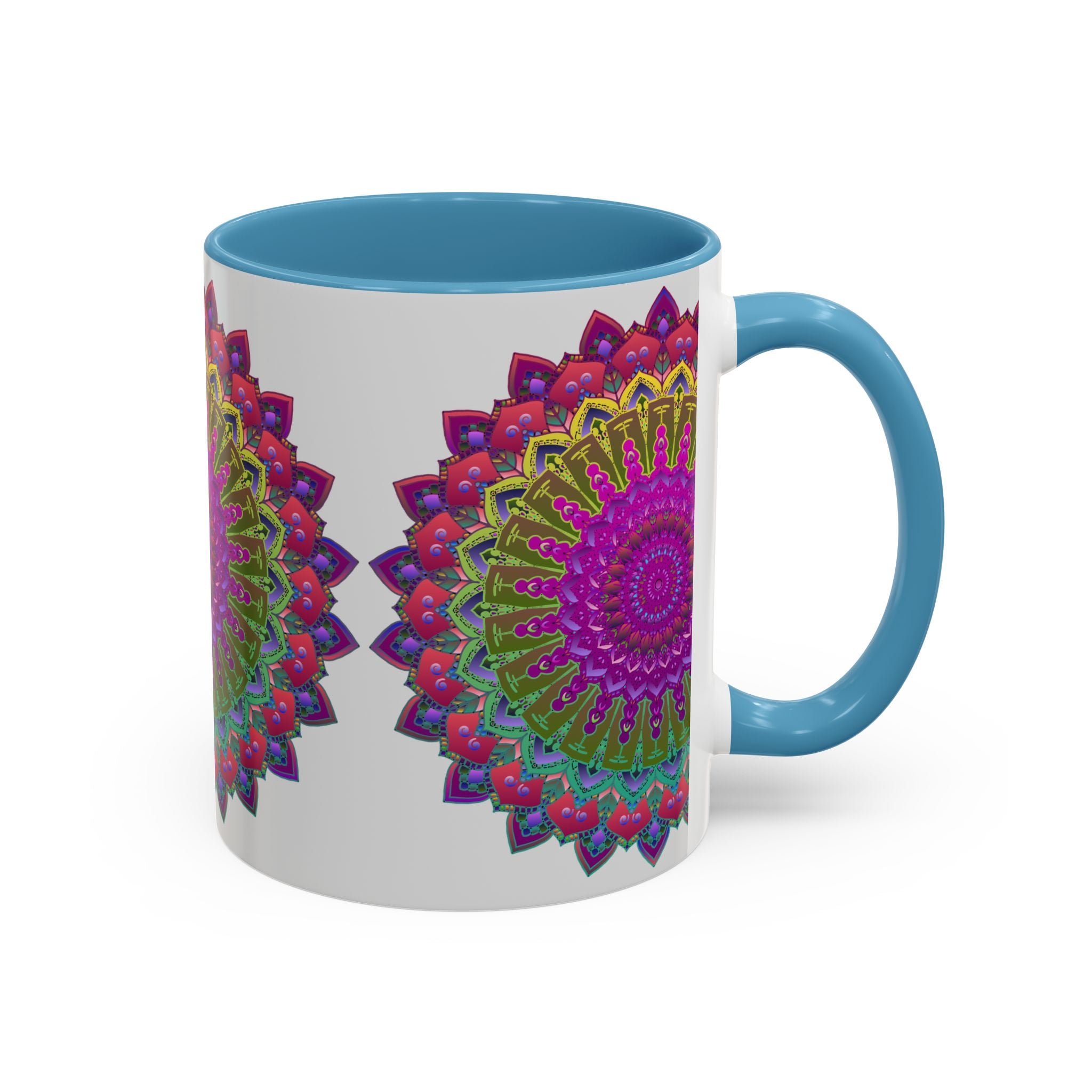 Intricately Designed Mandala Art Mug with Bright and Detailed Design