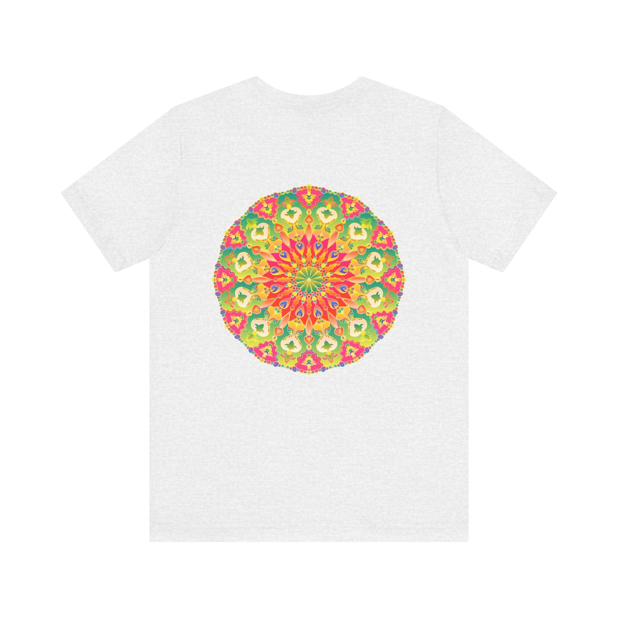 Vibrant Mandala T-Shirt featuring a beautiful design representing spiritual peace and harmony, perfect for those seeking inner tranquility and positivity