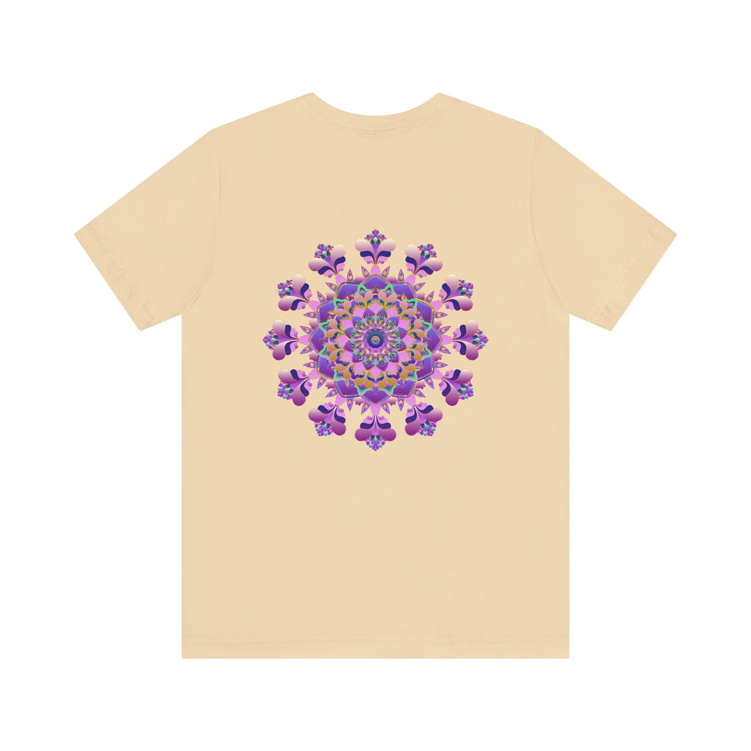 Close-up of Mandala Tee design showcasing the intricate patterns and symbols