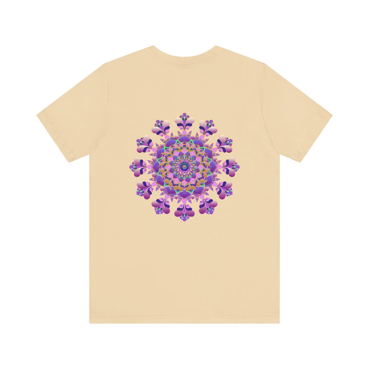 Close-up of Mandala Tee design showcasing the intricate patterns and symbols