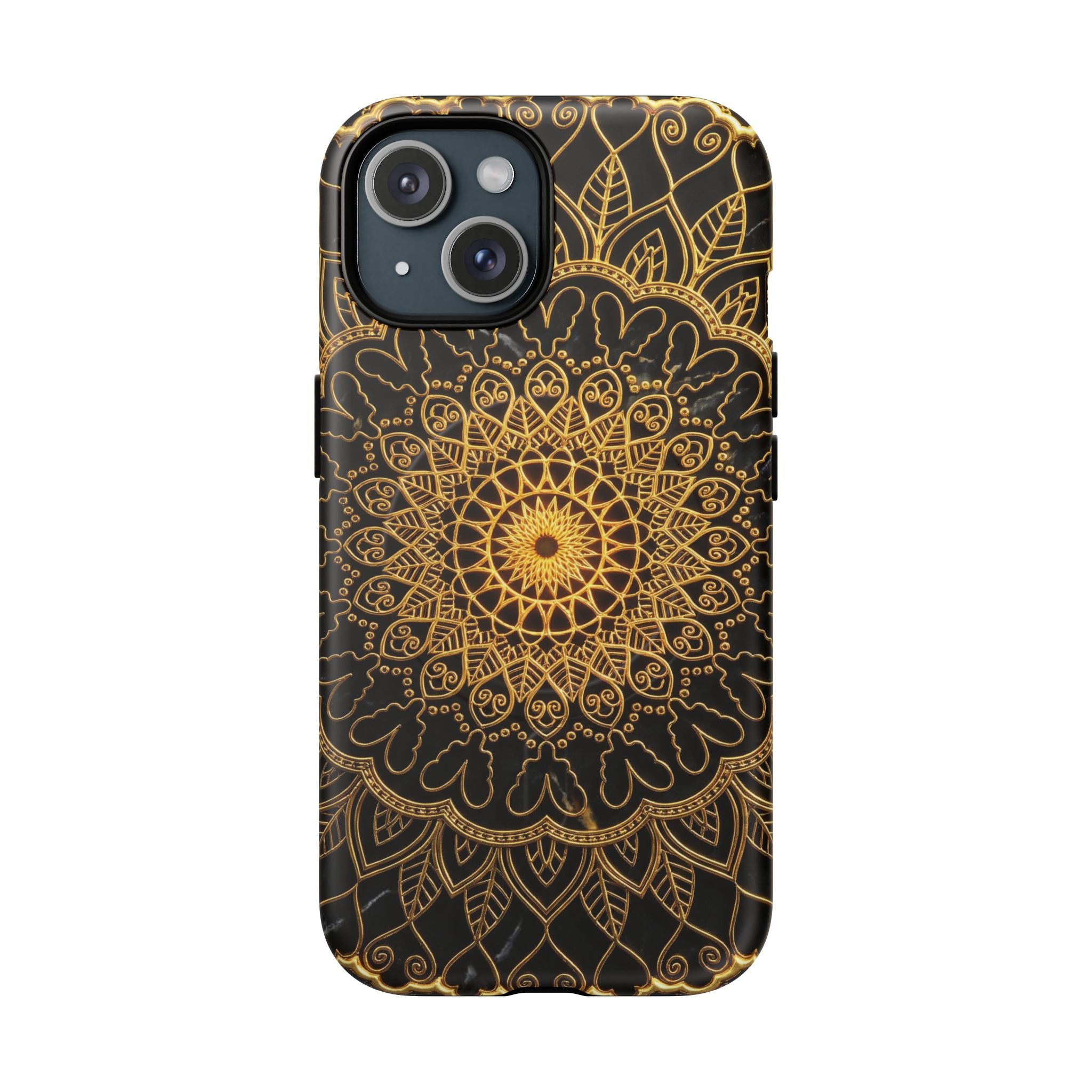 Mandala Gold Phone Case — Tough Magnetic iPhone Cover