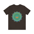 Psychedelic Mandala Tee - Vibrant Flower Design Alt Text 5