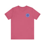 Beautiful and intricate mandala design on a peaceful and harmonious t-shirt, featuring spiritual art and intricate details