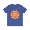 Vibrant Mandala Tee featuring a colorful and intricate design inspired by traditional Indian artwork, perfect for adding a pop of color to your wardrobe