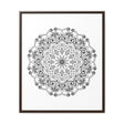 Beautiful handcrafted black and white mandala art on gallery canvas wraps