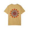 Unisex Mandala T-Shirt made with 100% Ring-Spun Cotton and Hand-Drawn Mandala Art, Garment-Dyed for Extra Comfort