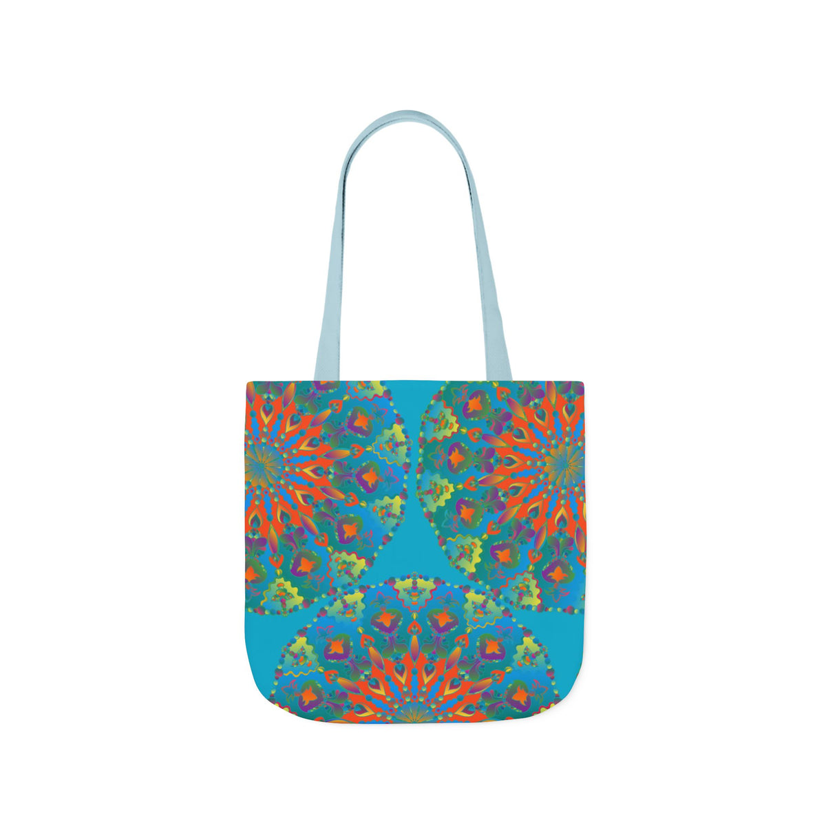Canvas Tote Bag in Bright Tropical Colors for Summer Fun