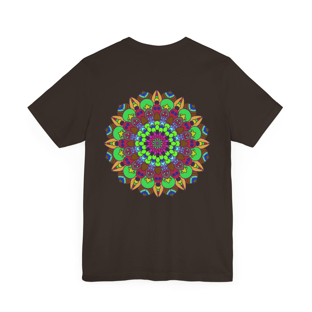 Vibrant mandala t-shirt featuring a beautiful design promoting peace and harmony