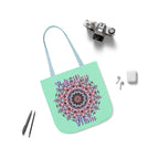 Mandala 'Love You Mom' Canvas Tote — Floral Mother's Day Gift Bag