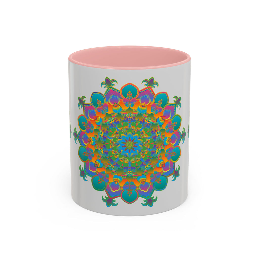Beautifully designed Mandala Art Mug with vibrant colors