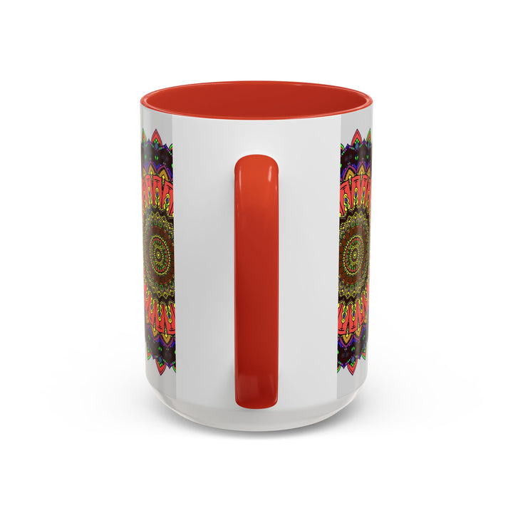  Beautiful and eye-catching mandala design on a ceramic coffee mug 