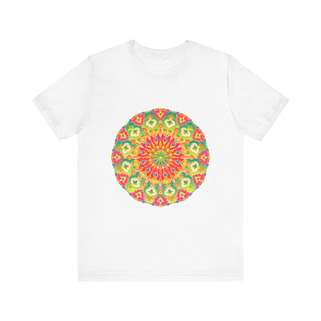 Vibrant Mandala Tee featuring a colorful and intricate design perfect for any occasion