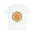 Vibrant Mandala Tee featuring a colorful and intricate design perfect for any occasion