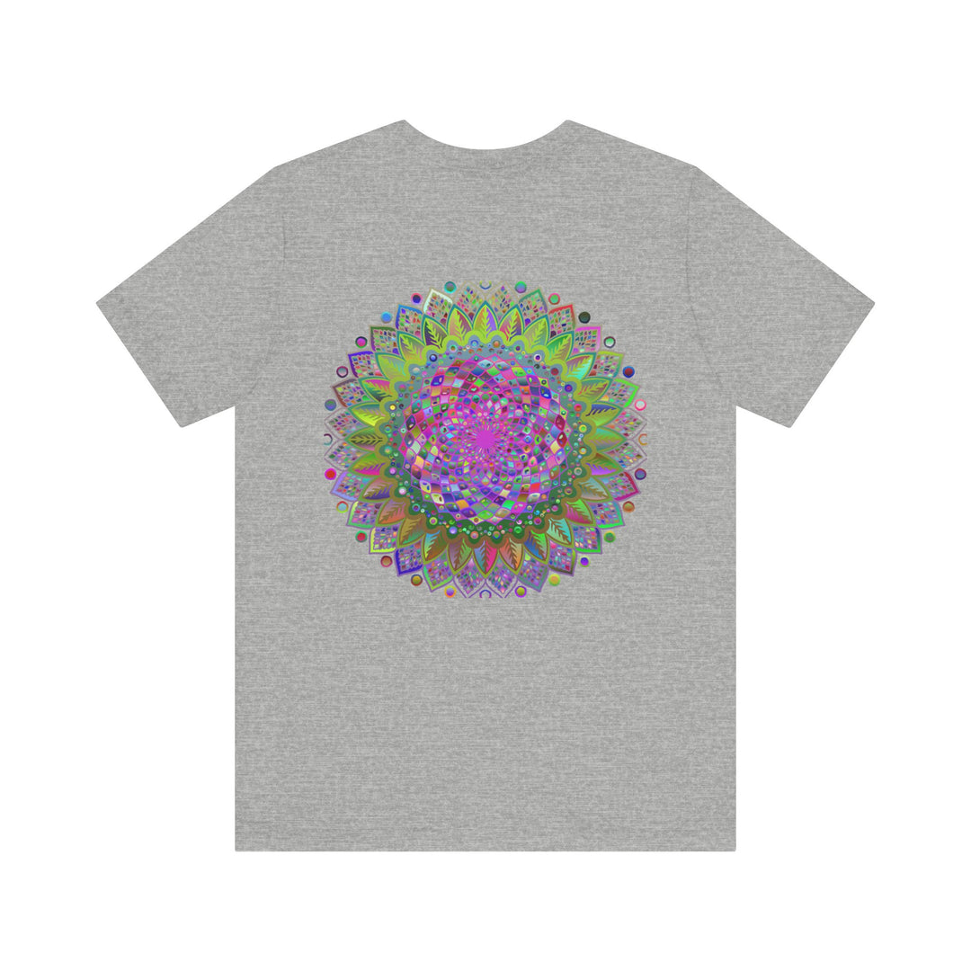 Intricately designed mandala tee for spiritual harmony and balance