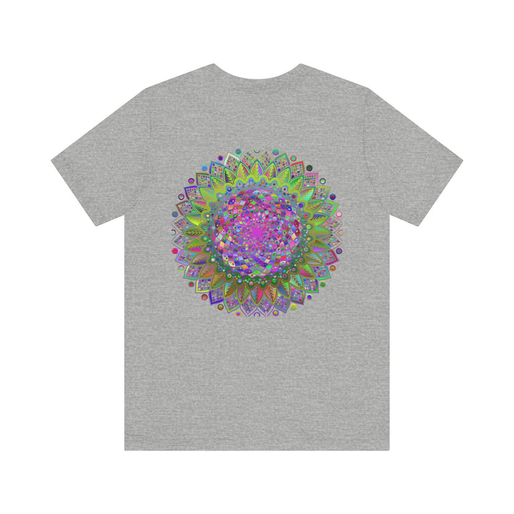 Intricately designed mandala tee for spiritual harmony and balance