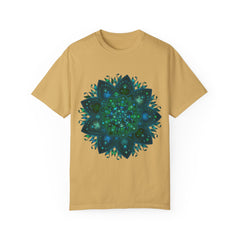Colorful and detailed unisex hand-drawn intricate mandala t-shirt design