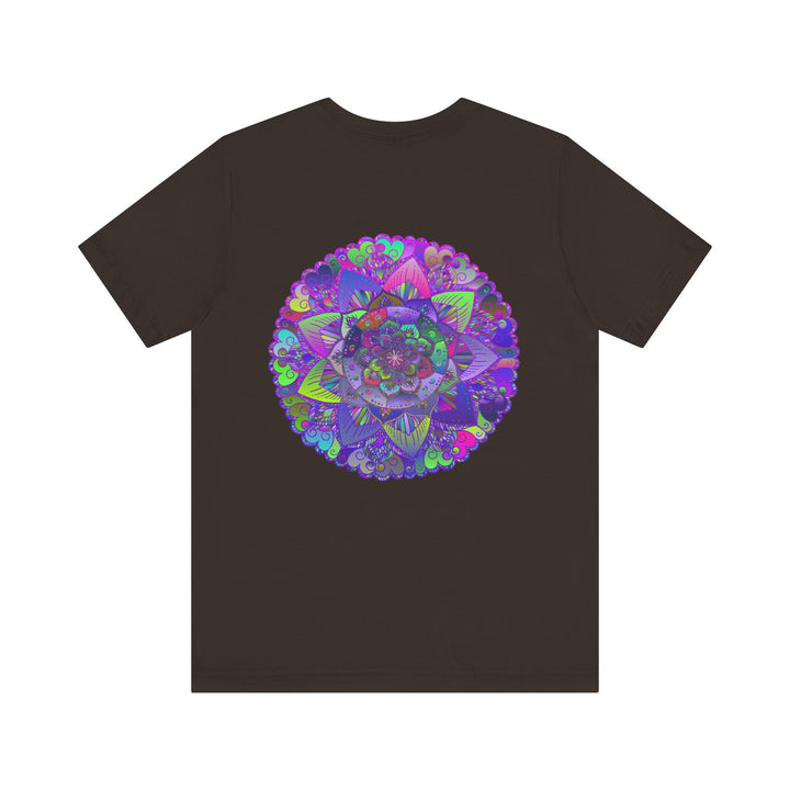 Colorful and intricate mandala design on a comfortable tee promoting spiritual peace and harmony