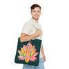 Colorful and intricate Mandala Lotus Tote Bag with vibrant floral design