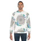Oster-Mandala-Sweatshirt – Pastellfarbenes Blumen-Ei-Strichmuster