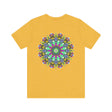 Vibrant Mandala Tee featuring intricate design for Spiritual Peace & Harmony