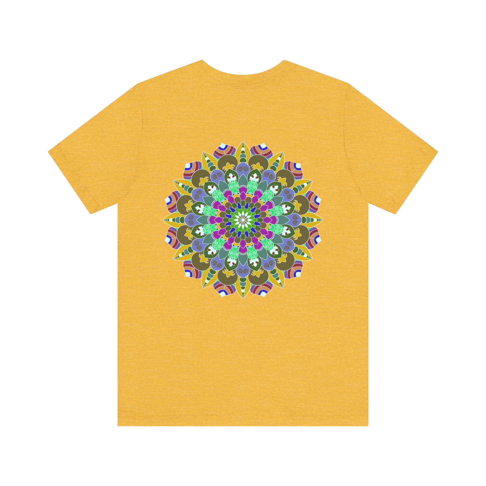 Vibrant Mandala Tee featuring intricate design for Spiritual Peace & Harmony