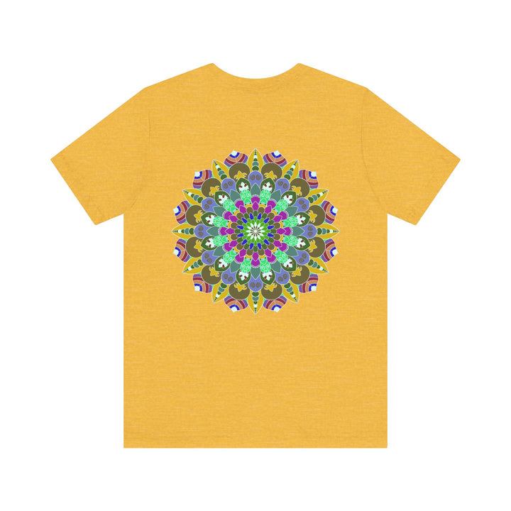 Vibrant Mandala Tee featuring intricate design for Spiritual Peace & Harmony