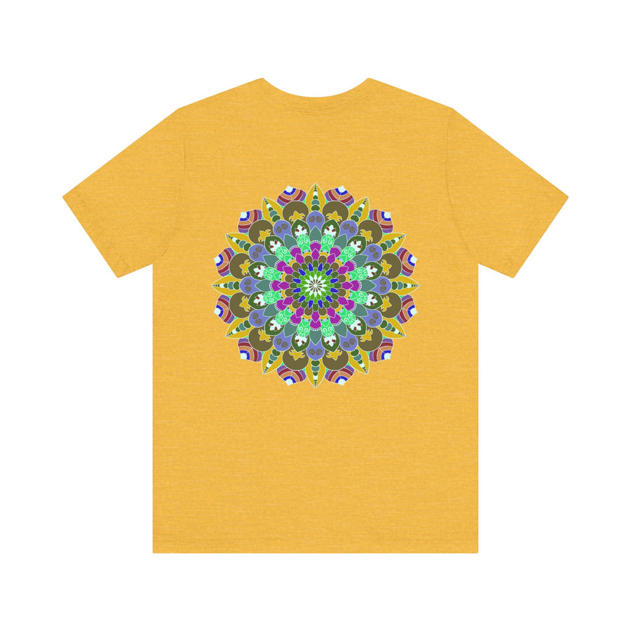 Vibrant Mandala Tee featuring intricate design for Spiritual Peace & Harmony