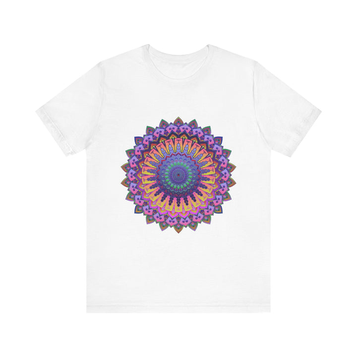 Colorful Mandala Meditation Tee with Intricate Design for Spiritual and Relaxation Practices