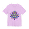 Vibrant Mandala Tee featuring an intricate and colorful design with vibrant and bold colors, perfect for adding a pop of personality to any outfit