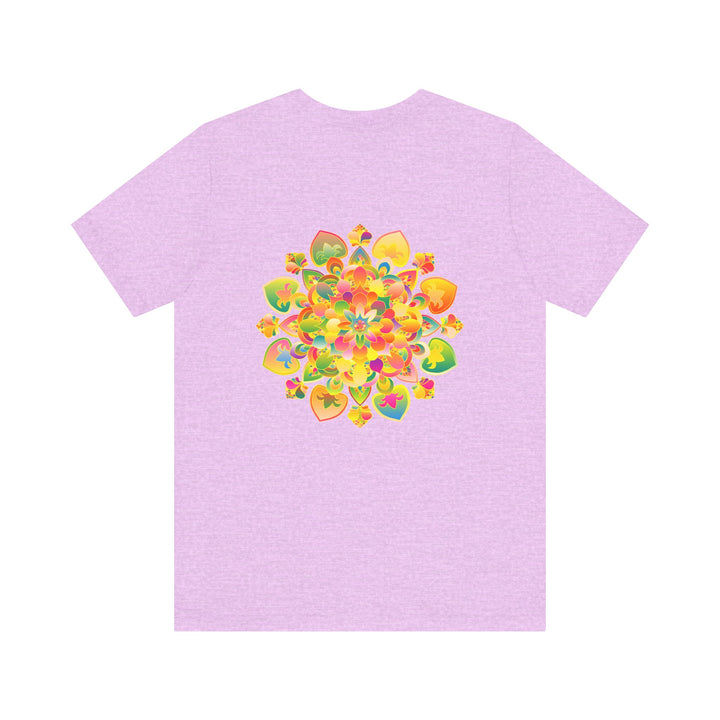 Beautiful and colorful Vibrant Mandala Tee representing spiritual peace and harmony