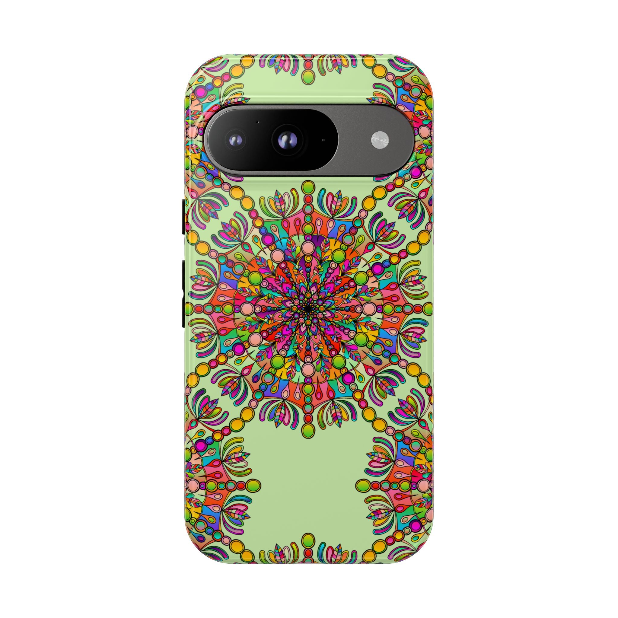 Custodia per telefono con mandala intricata in colori vivaci per uno stile unico