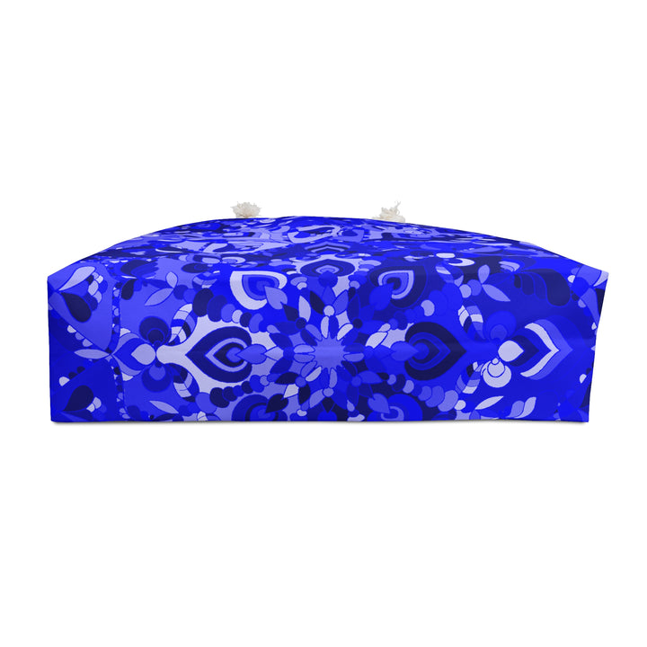 Bold Blue Mandala Weekender Bag - Chic Travel Tote for Adventures