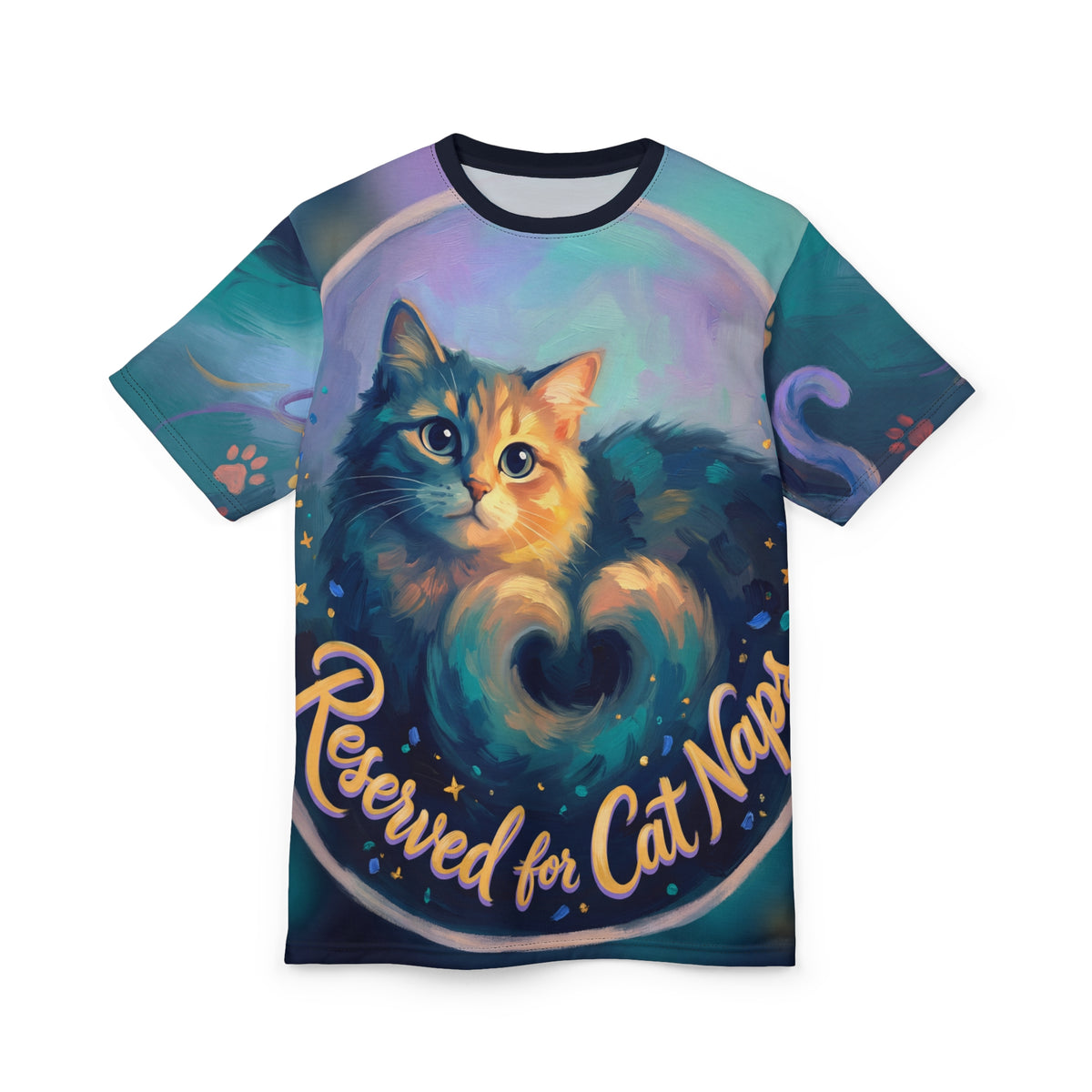Reserved for Cat Naps T-Shirt — Cute Cat Belly Invitation Tee