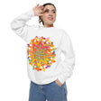 Colorful and intricate mandala design sweatshirt for stylish and cozy outfits