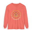 Colorful and intricate mandala design long sleeve t-shirt for men and women