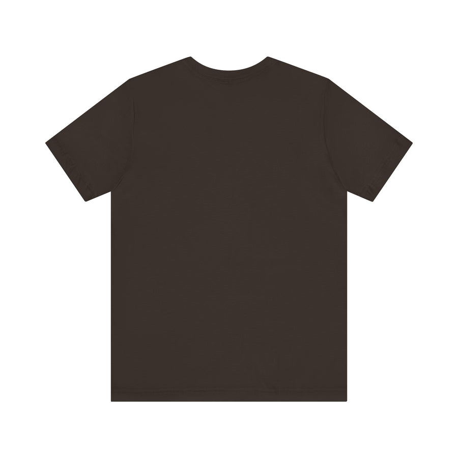 Black t-shirt with a mysterious neon cat design, perfect for cat lovers and mystery enthusiasts