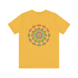 Woman in a spiritual setting wearing Mandala Peace & Harmony T-Shirt